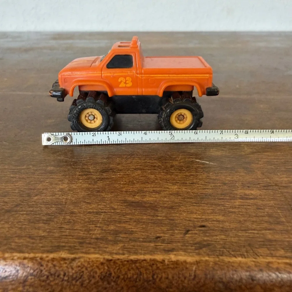 Vintage Schaper‎ Stomper  4X4 Orange 80s Ford Truck McDonalds Toy 23